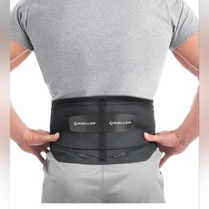 Lumbar Back Brace with Removable Pad, Unisex, One Size Fits Most- Black NWOT